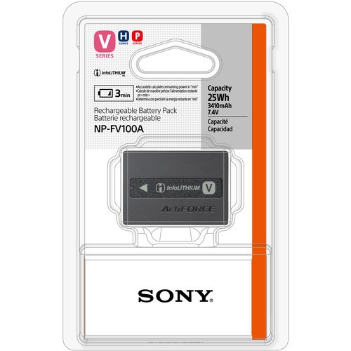 Battery Sony NP-FV100A for Sony SR68 / XR150 / XR350 / XR550 / XR 160 / NEX VG-10