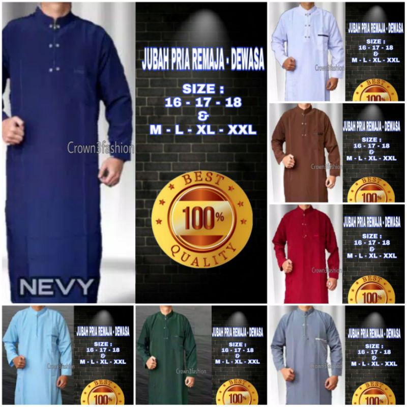 JUBAH PRIA ANAK TANGGUNG - DEWASA TERBARU *COD√