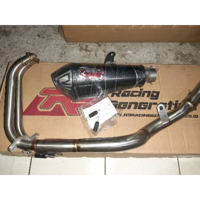 Knalpot R9 Assen Black Series Kawasaki Ninja 250 Fi