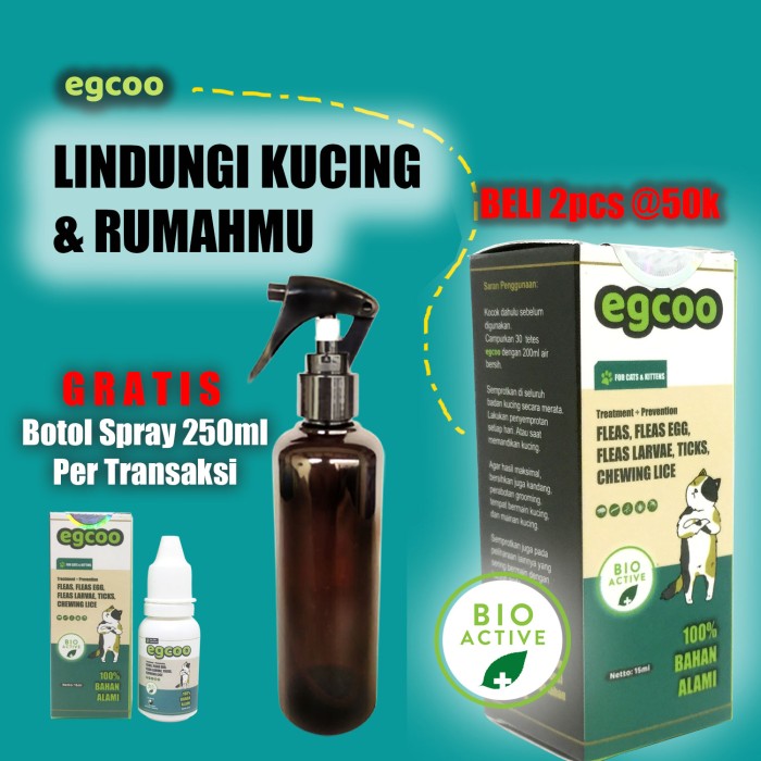 Obat Kutu Kucing Kitten EGCOO - 15ml