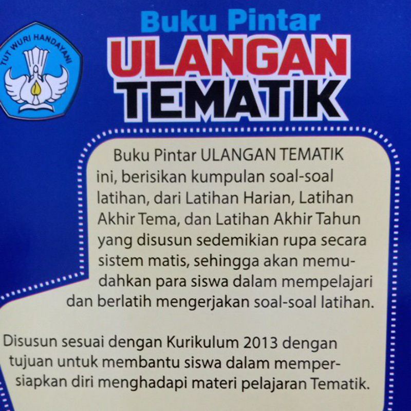 BUKU PINTAR ULANGAN TEMATIK SD KELAS 6