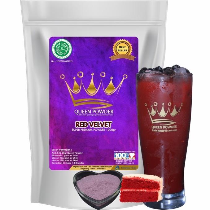 

(:(:(:(] Bubuk Minuman Queen Powder Super Premium Rasa Red Velvet 1Kg