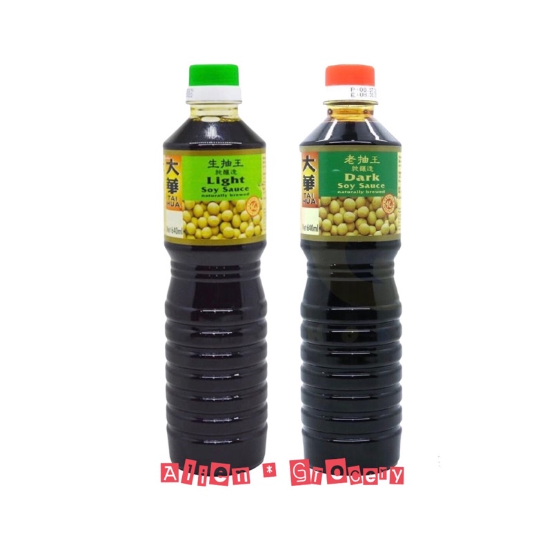 TAI HUA Light Dark Soy Sauce 640ml