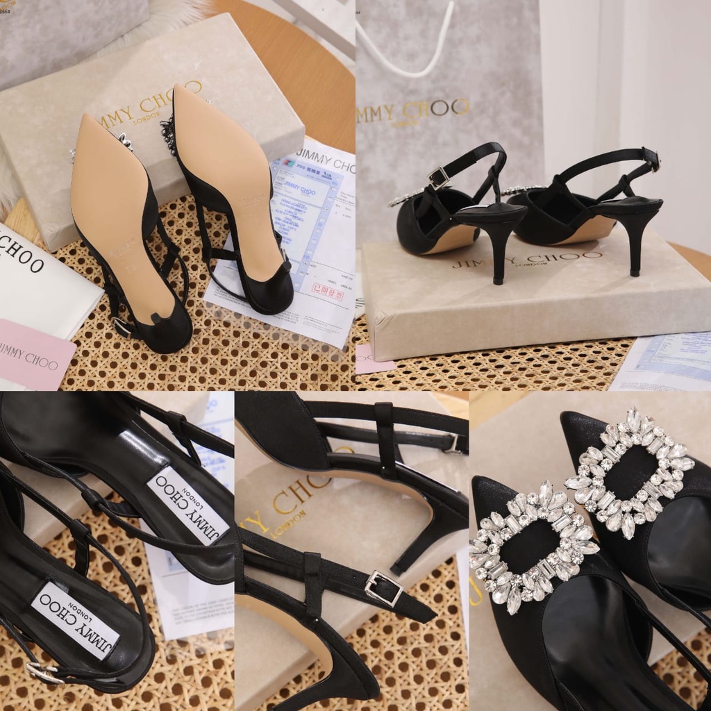 Diamond With Satin Women Heels Sendals C12166