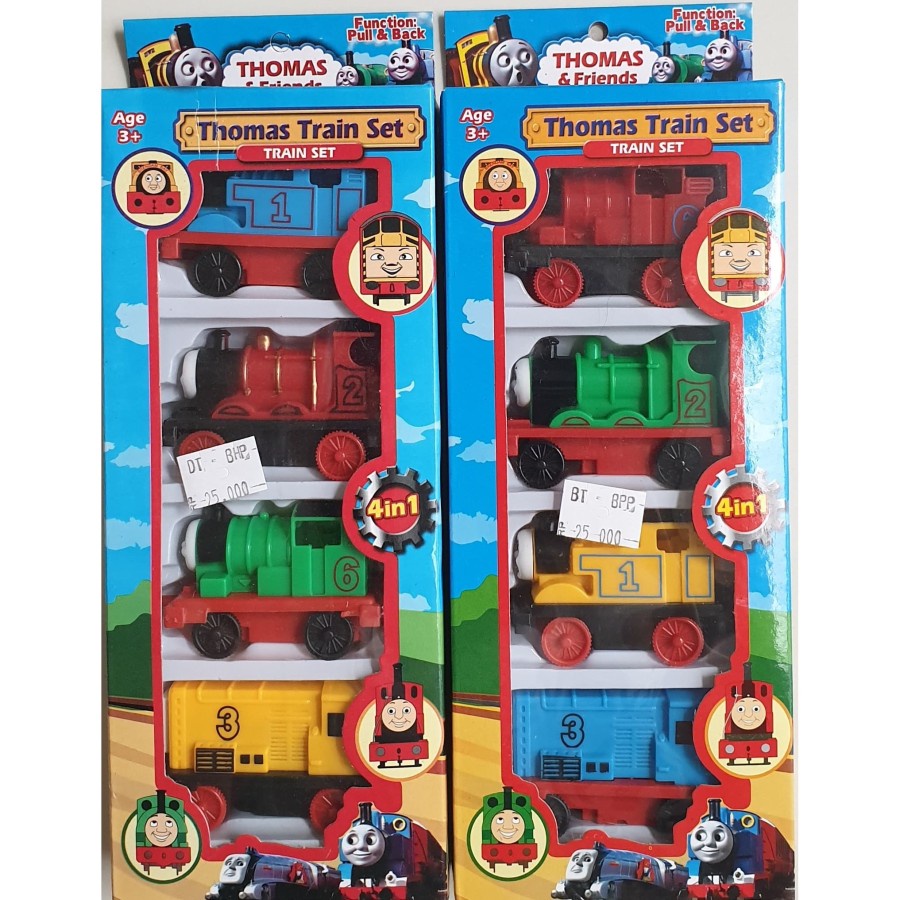 MAINAN TRAIN | THOMAS TRAIN SET| VR TOYS | NO. 311| PULL BACK | SNI