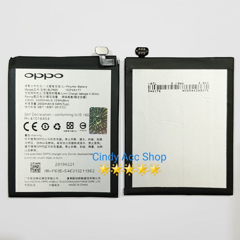 Baterai For Oppo F1 BLP605 NEO 7 A33 Neo7 BLP 605 Battery Batre Original