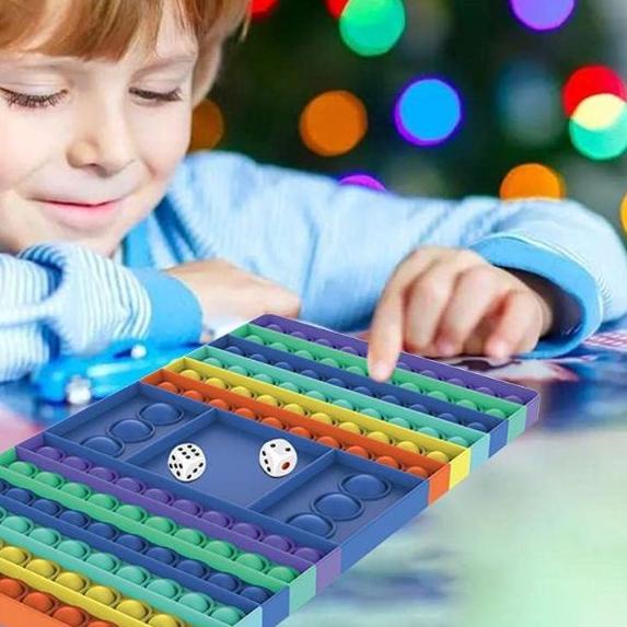 ♣ [grosir]POP IT RAINBOW JUMBO CATUR/DADU  ➢