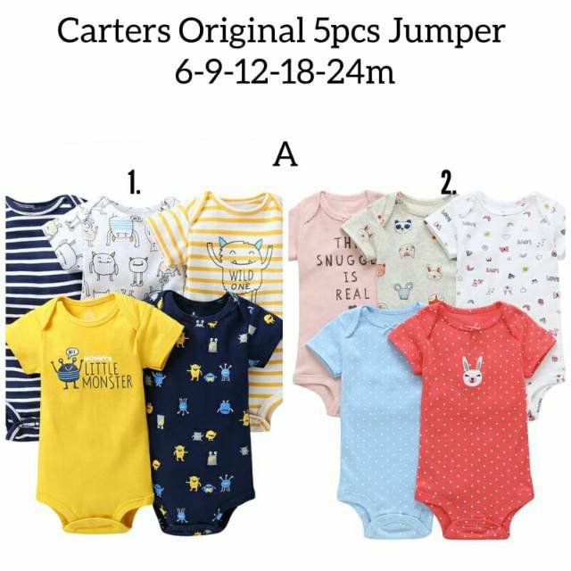 Jumper Bayi 5in1/ jumper bayi/ Set jumper/ baju bayi import