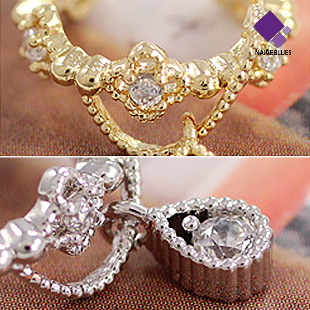 1pc Anting Ear Cuff Liontin Teardrop Untuk Wanita