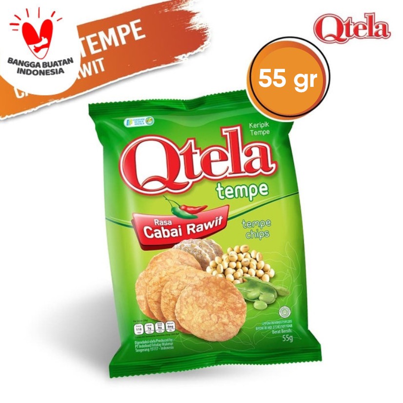 

Qtela Keripik Tempe Rasa Cabai Rawit 1 Pcs