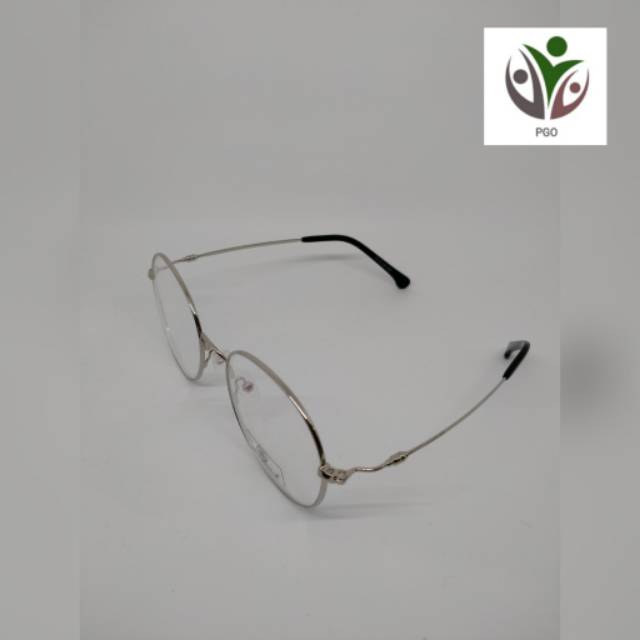 Frame kacamata oval metalik pria/wanita SYR55940