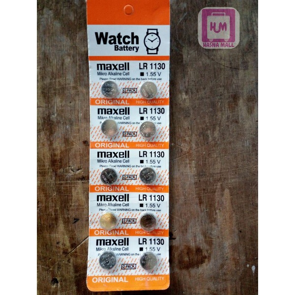 Hasna mall - Baterai Jam Tangan Maxell LR41/AG3 LR44/LR626 LR1130 (isi 1 pcs)