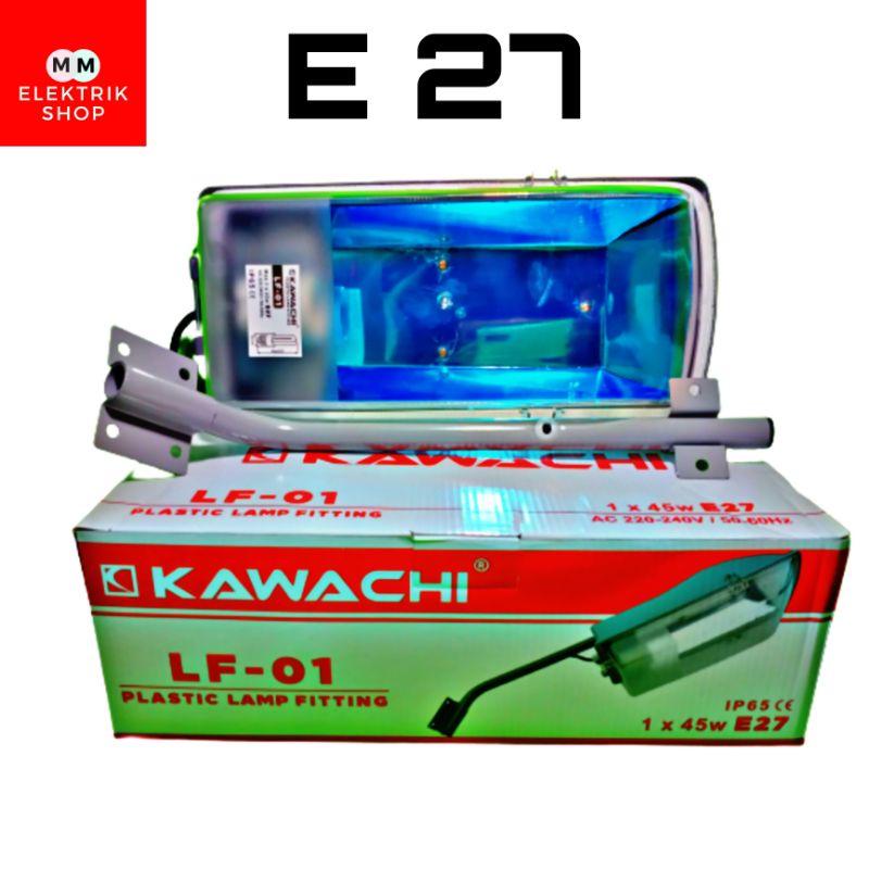 Kap Lampu Jalan KAWACHI Box Fitting Lampu E27 Fitting Box E27 Kap Pju Best Seller KAWACHI