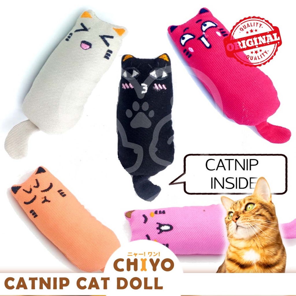 CATNIP KISS DOLL CAT FOR CAT SIZE 16CM MAINAN KUCING