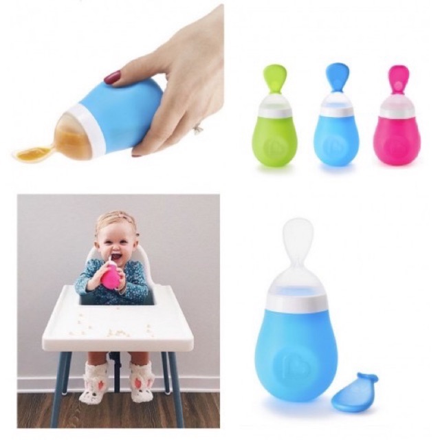 Munchkin Squeeze Spoon - Botol sendok Mpasi anak