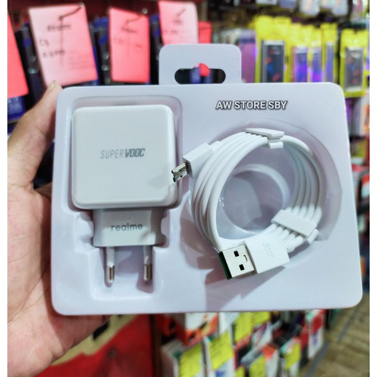 CHARGER REALME MICRO USB SUPER VOOC REALME 3 PRO OPPO F1+/ F3+/ F9/ F11/ F11 PRO MICRO USB 20W