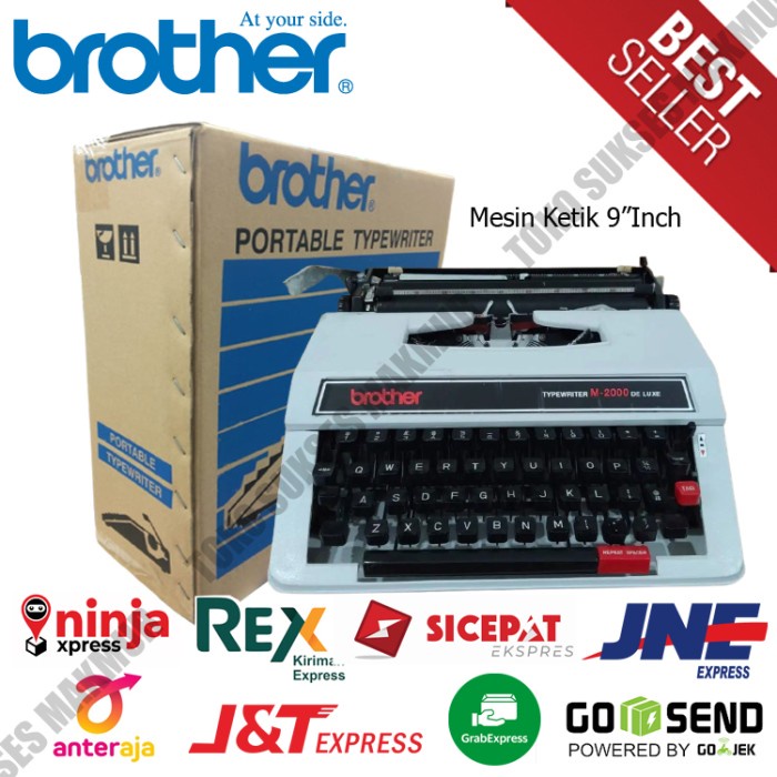 

Exclusive Mesin Ketik / Tik Brother Manual 9" Inch