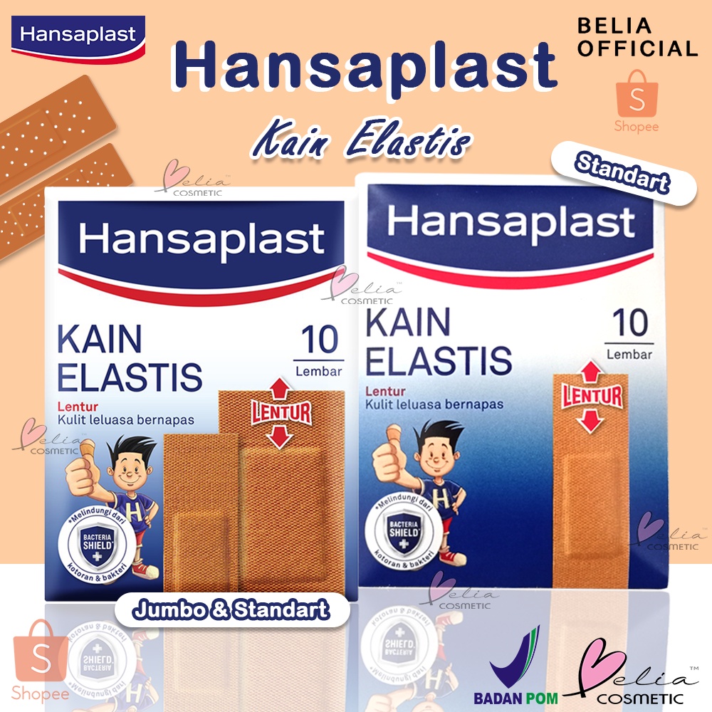 ❤ BELIA ❤ HANSAPLAST Kain Elastis isi 10 Lembar | Perban Luka Plester