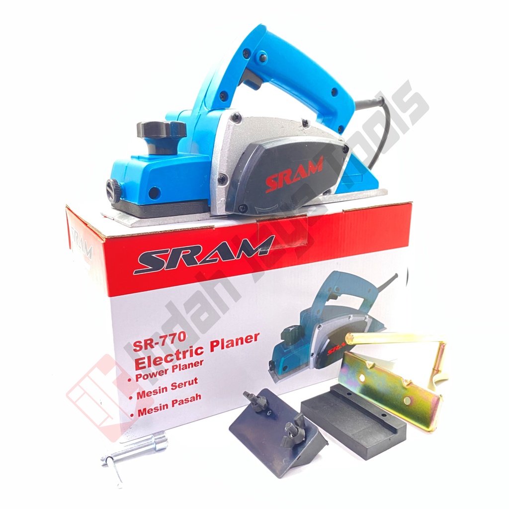 SRAM SR-770 Mesin Serut Kayu Planer Ketam Sugu Pasah Listrik