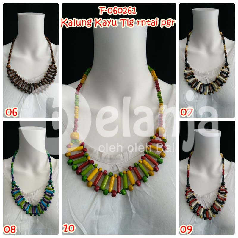 Kalung Kayu Tulang Rantai Pagar / kalung kayu vintage oleh oleh bali