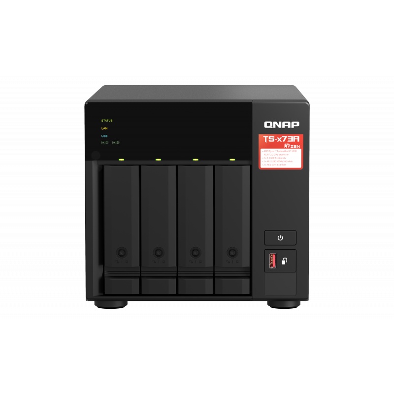 QNAP TS-473A-8G 4-Bay NAS Server External Storage Cloud TS473A