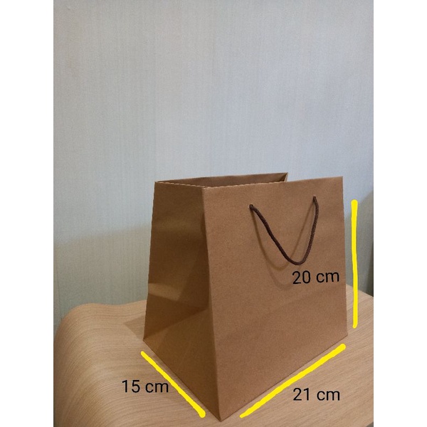 

Paper bag polos coklat R7