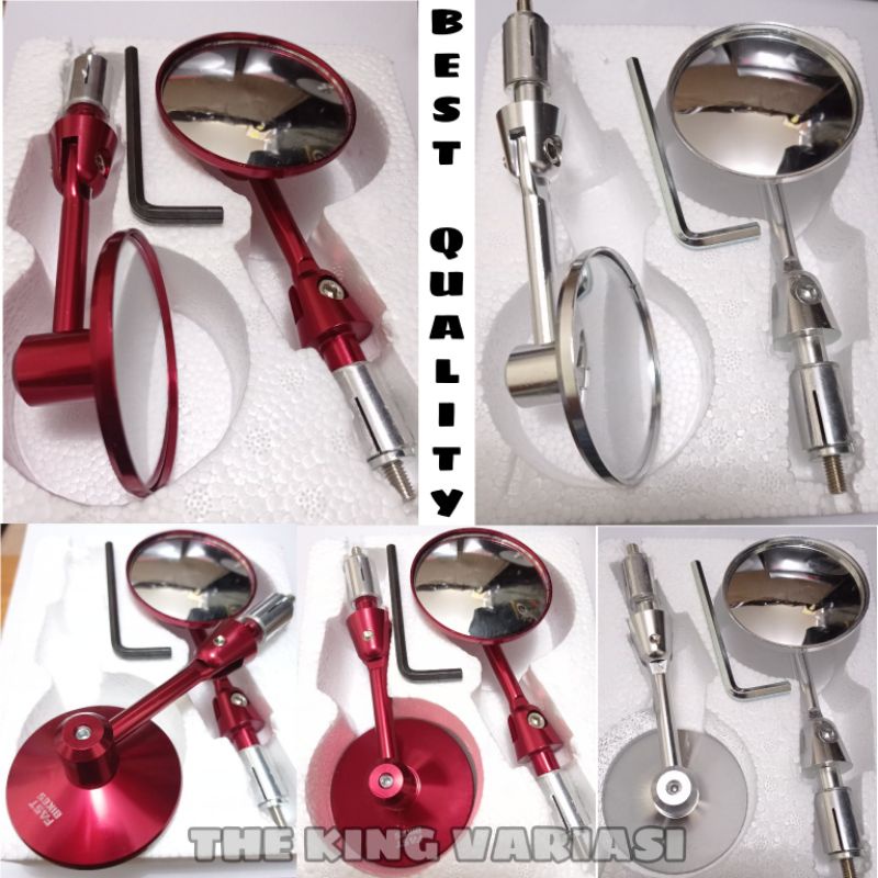 SPION MOTOR/SPION JALU BULAT LIPAT FULL CNC KACA BENING CEMBUNG/SPION STANG BULAT CNC/SPION JALU STA