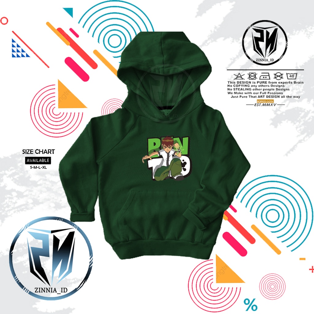 [Zinnia_id] Jaket Pullover Hoodie ANAK BEN 10 BEN10 BEN TENNYSON FIGURE