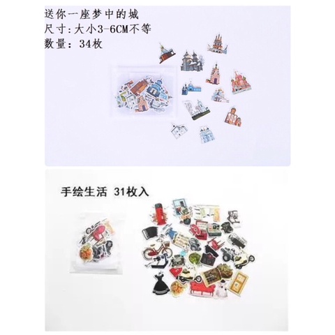 

STIKER travel aesthetic edition 1pack isi 30pcs