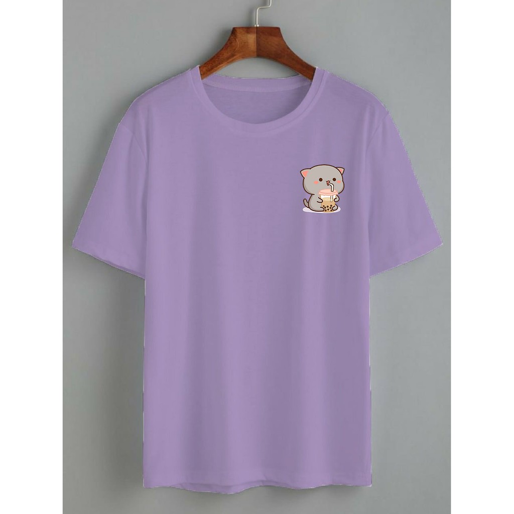 kaos cute cat boba / kaos boba / kaos wanita / KATUN 24S