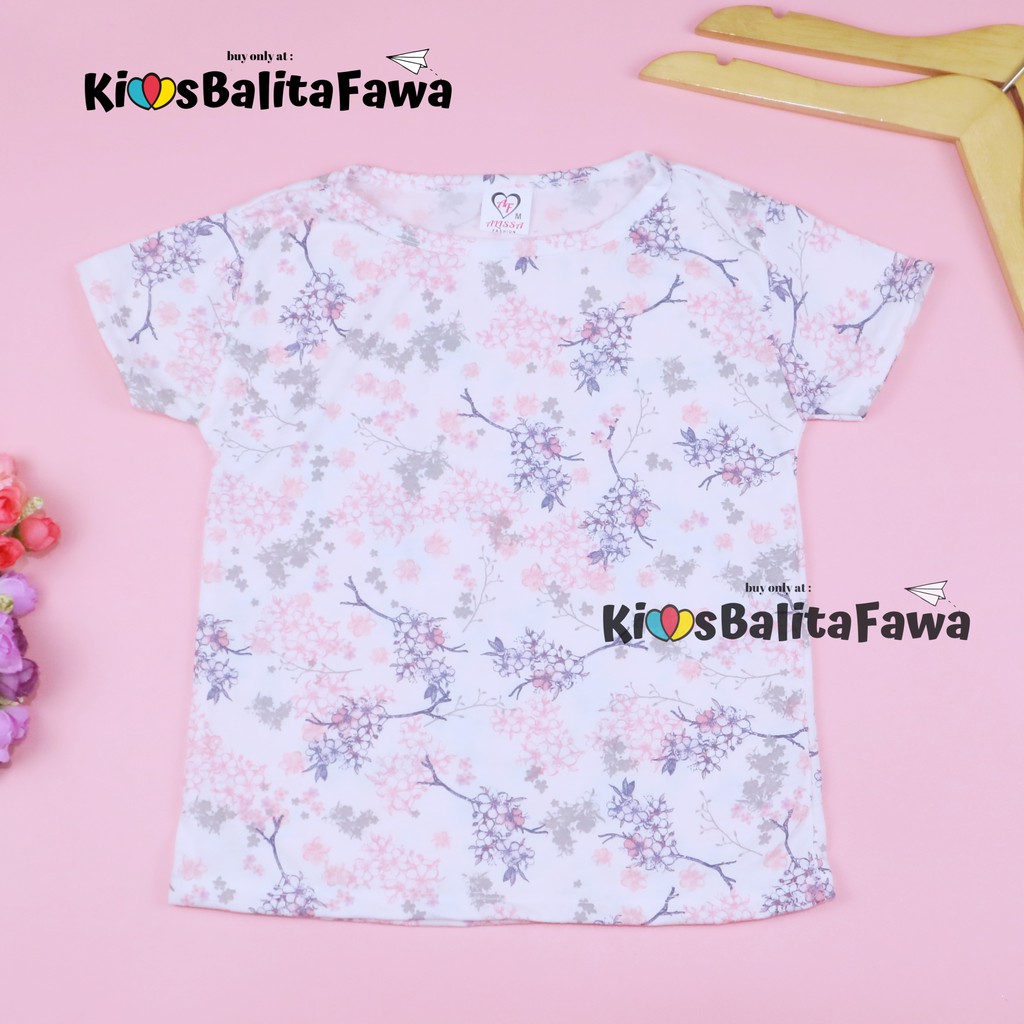 Kaos Ibby uk 1-5 Tahun / Lengan Pendek Anak Perempuan Tshirt Baju Cewek Kaos Adem Murah Branded