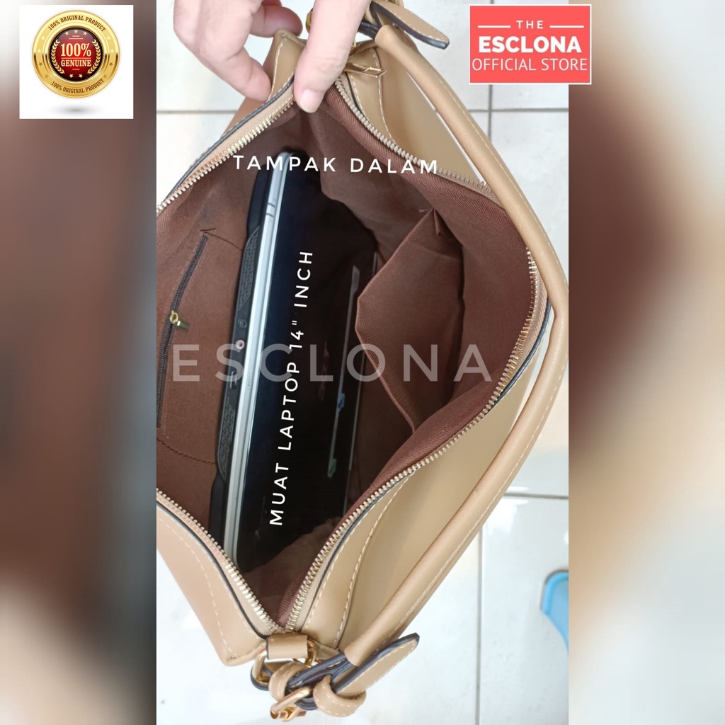 TAS WANITA TAS BAHU WANITA 041 SHOULDER BAG ESCLONA TAS SELEMPANG FASHION CEWEK TAS IMPORT WANITA TAS BATAM  WANITA 2 IN 1 TAS HOBO TERBARU TAS KERJA WANITA TAS KANTOR WANITA TAS KULIT WANITA IMPOR TERMURAH S2