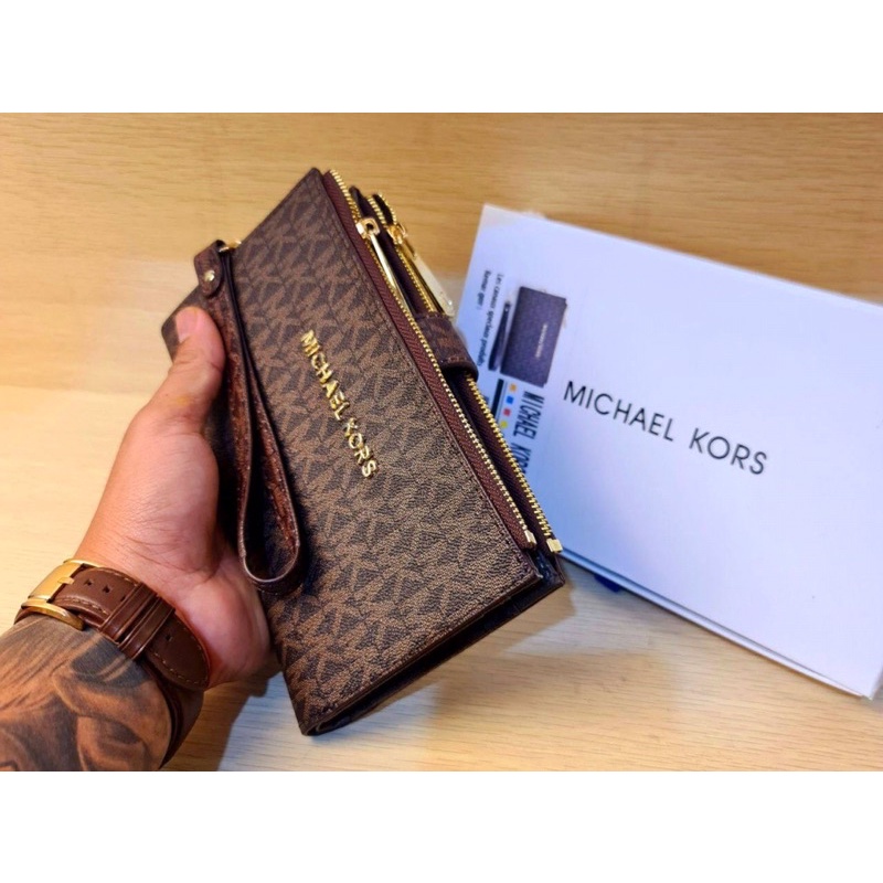 SALE- DOMPET MICHAEL KORS 2 resleting + banyak slot kartu | free tali pendek | kualitas semprem