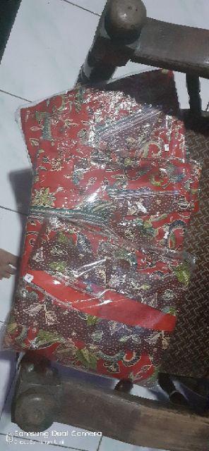 Sarimbit Family Keluarga Gamis Batik Muslim Kd Gentong Merah