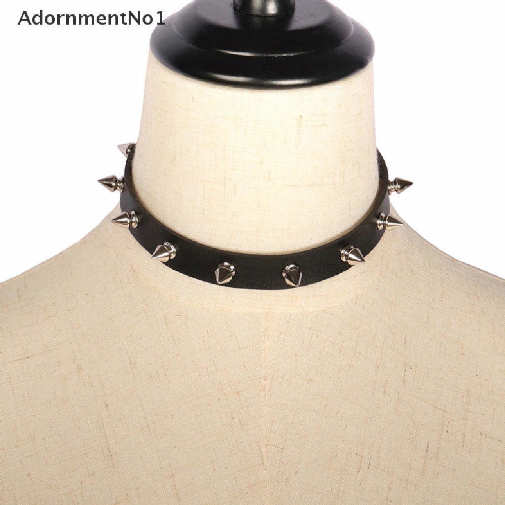 (AdornmentNo1) Kalung Choker Gaya Vintage Punk Motif Anime Spike Rivet Untuk Perhiasan Wanita / Hadiah