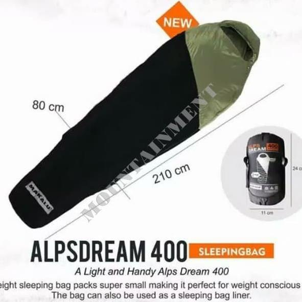 Sleeping Bag Makalu Alpsdream 400 Ultralight Sb Kantong Tidur Mummy