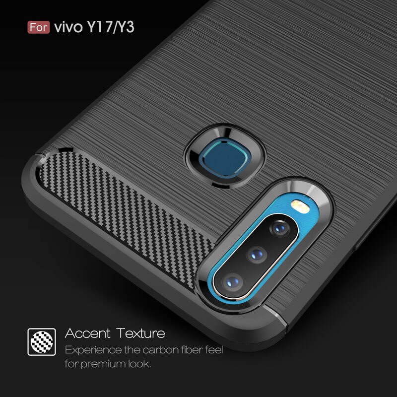 Case VIVO Y17 Ultra Slim Carbon Premium Softcase