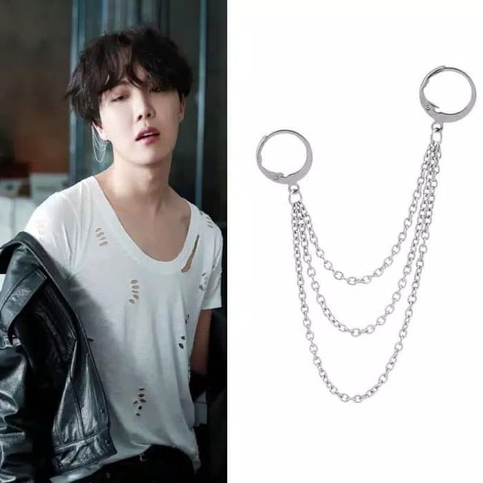 EE0425 - Anting JEPIT Tanpa Tindik Pria Wanita Kpop Korea BTS EXO GOT7