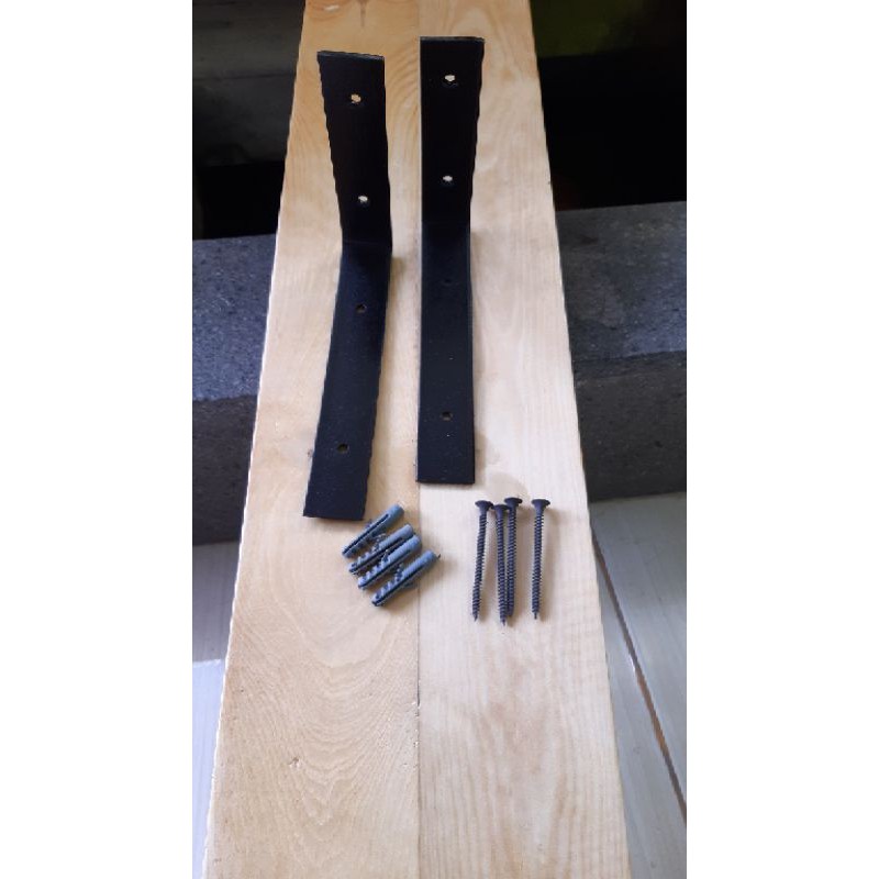 Breket besi siku L uk. 25x10cm