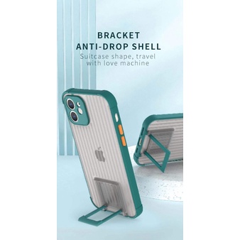 case koper 2 in 1 dudukan braket for iPhone Xs Max Dengan Pelindung kamera