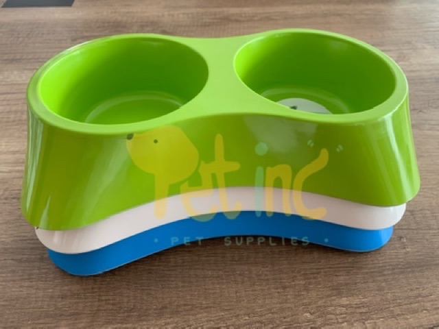 Double dinner melamine pet bowl