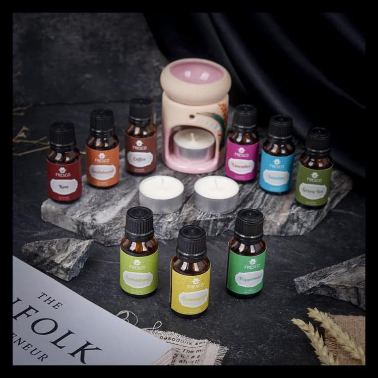 Paket Tungku & 4 Aromatherapy & 1Set Lilin | Aromaterapi Aroma Terapi Kode 1472