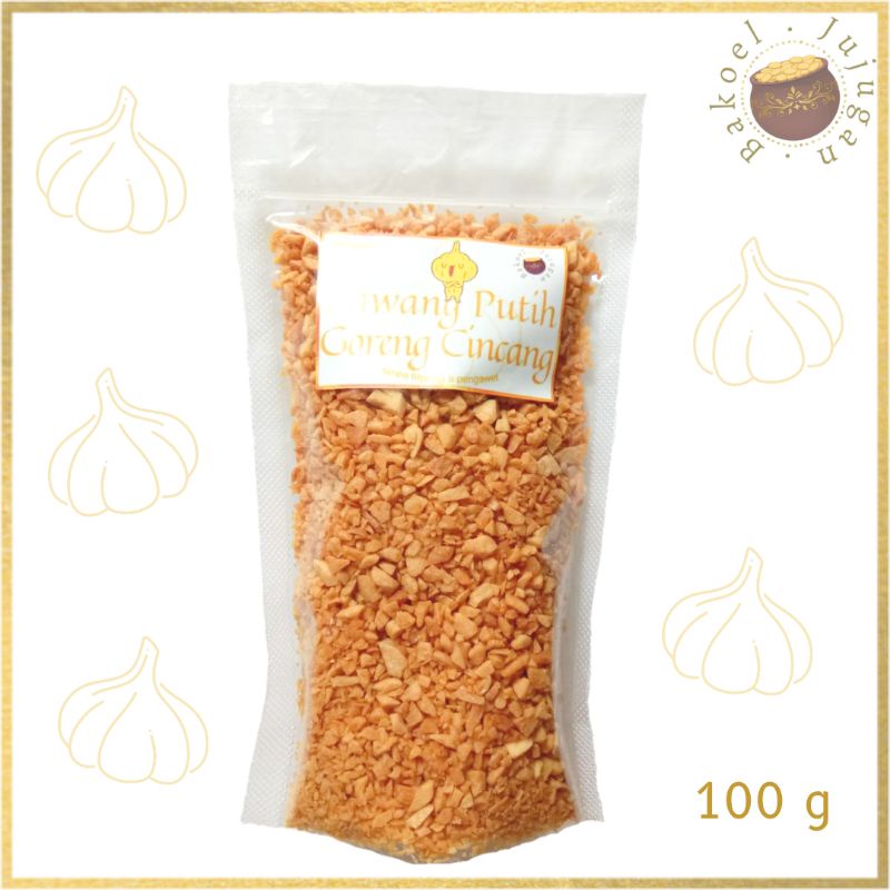 

Bawang Goreng 100 gram / Bawang Putih Kating Goreng Cincang / Fried Minced Garlic