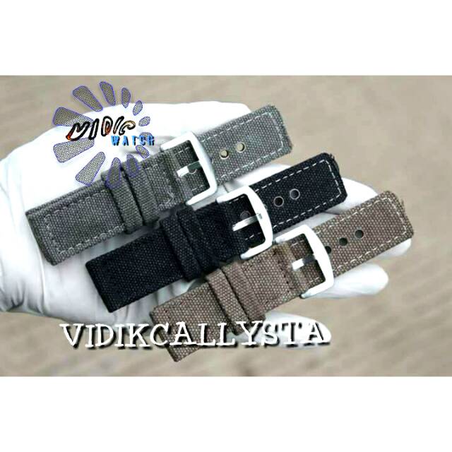 STRAP CANVAS NYLON 24MM / TALI JAM KANVAS UNIVERSAL 24 MM / PROMO BIG SALE