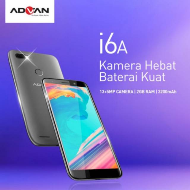 ADVAN I6A 2/16GB 4G 100%ORIGINAL GARANSI RESMI