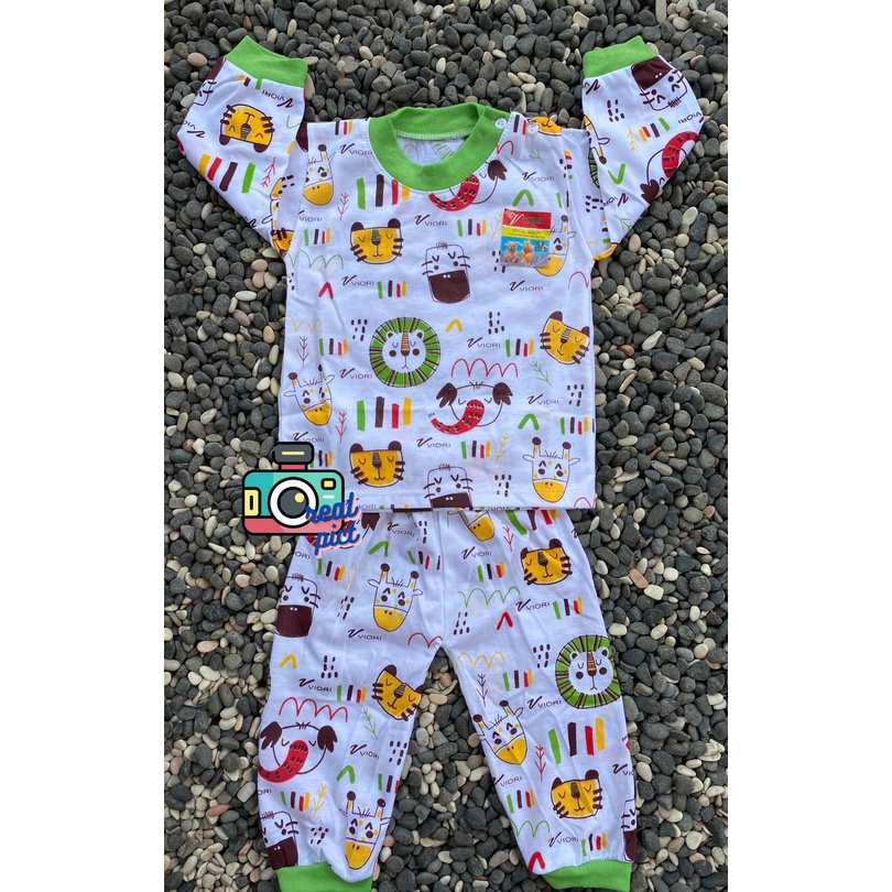 setelan baju anak laki-laki/perempuan lengan panjang 3-18 bulan motif dayak
