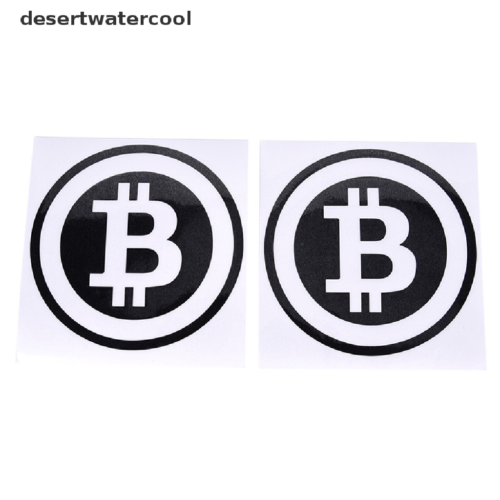 Deid sticker vinyl Desain Bitcoin Cryptocurrency Blockchain freedom Untuk Bumperkaca Mobil