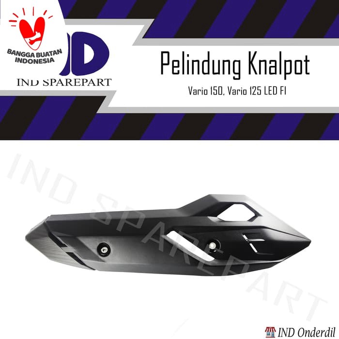 IND Onderdil Cover Tutup/Tameng Pelindung Knalpot-Kenalpot Vario 150 & Vario 125 LED FI