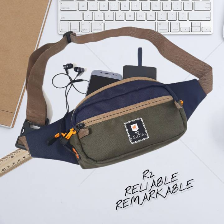 Waistbag - Tas Selempang pria Cross Body Unisex R2 ELBRUS Bufback