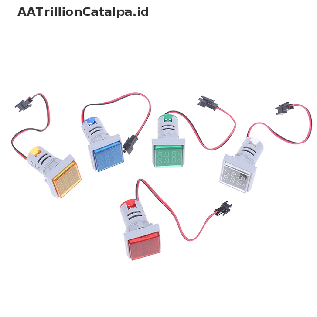 (AATrillionCatalpa) Voltmeter / Ammeter Digital LED Dual Display AC 60-500V 0-100A